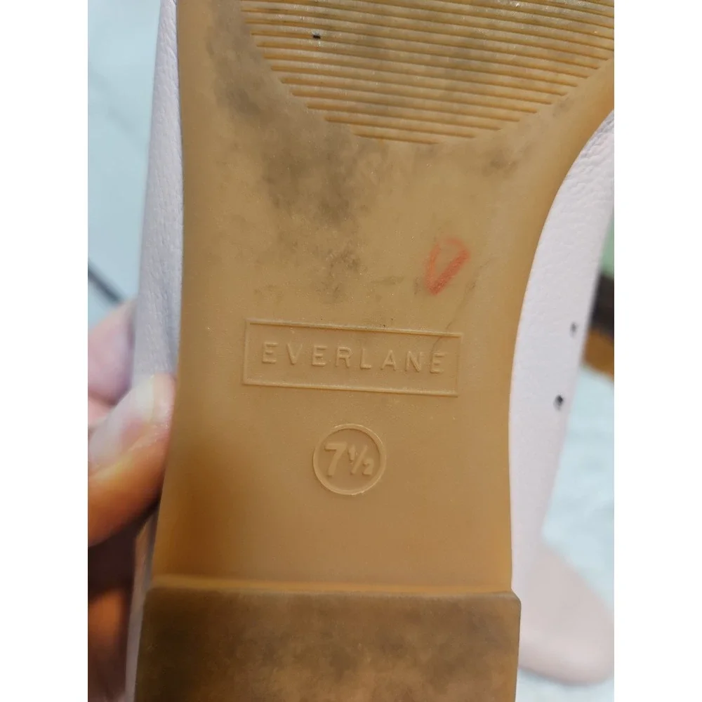 Everlane: The Day Glove Italian Leather Ballet Flats in Rose Women's 7.5 - Picture 8 of 9